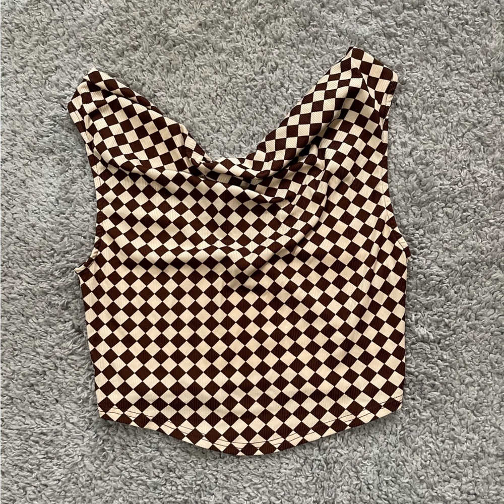 Very J checkered top